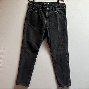 Abercrombie & Fitch Vintage Stretch Black Straight Leg Jeans Size 36